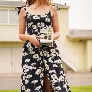 UO Positano Tie-Shoulder Midi Dress